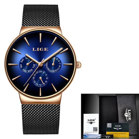 Mesh Belt Ultra-thin Quartz Watch
