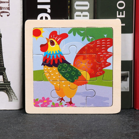 Kids Wooden Animal Puzzle Toys