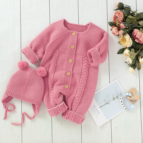 Baby Rompers Long Sleeve Knitted Clothes