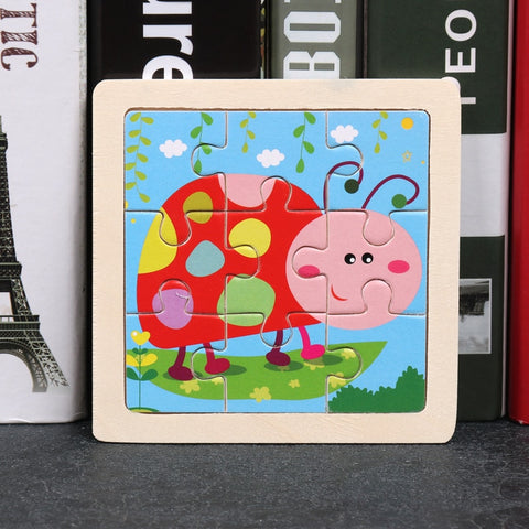 Kids Wooden Animal Puzzle Toys