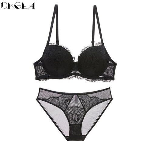 Women Embroidery Brassiere Sexy Bra Panties