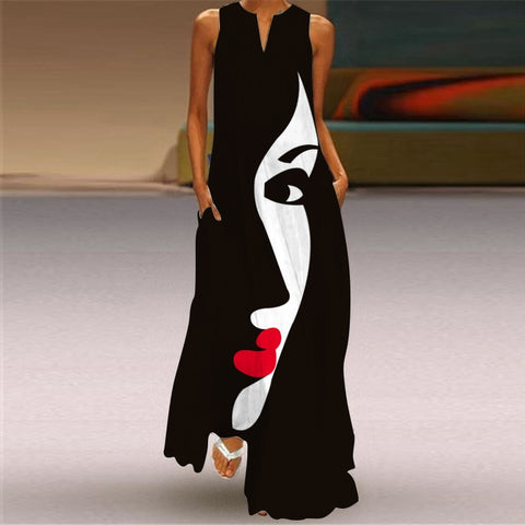 Ladies Spring Summer Long Dress