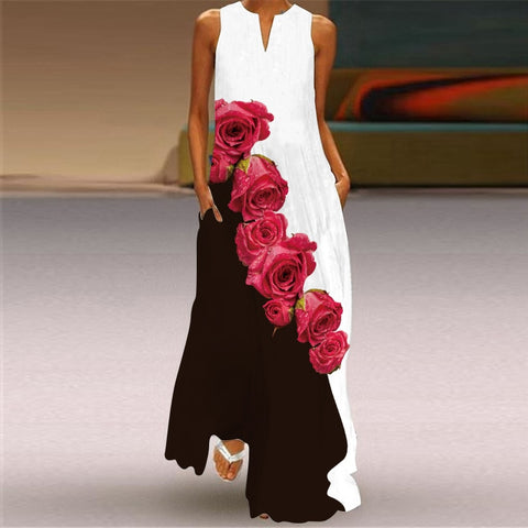 Ladies Spring Summer Long Dress