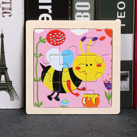 Kids Wooden Animal Puzzle Toys