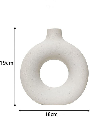 Nordic Circular Ceramic Vase