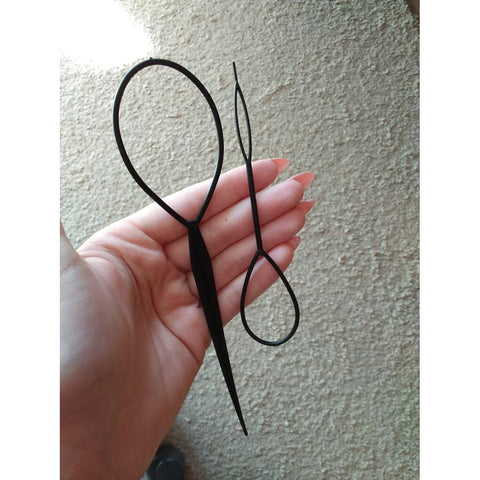 Black Tail Hair Braid Ponytail Maker