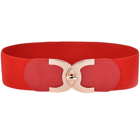 Ladies Wide Elastic Waist Belt