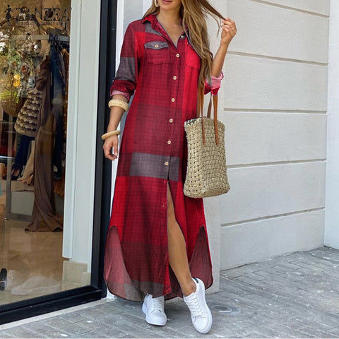 Women's Vintage Shirt Dress