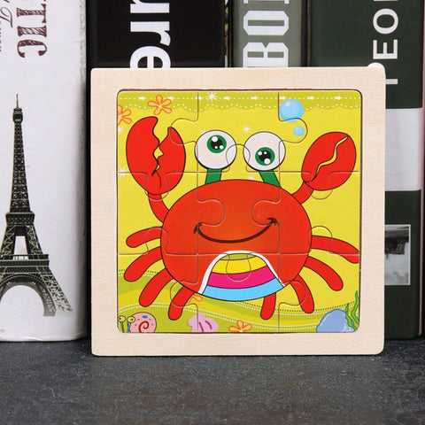 Kids Wooden Animal Puzzle Toys