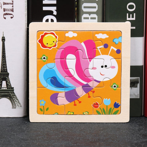 Kids Wooden Animal Puzzle Toys