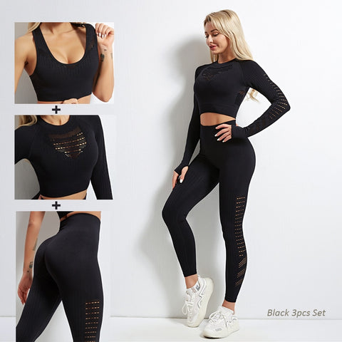 Women Seamless Leggings Set