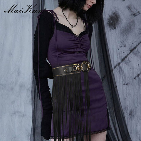 Women Luxury Design Punk Goth Belts