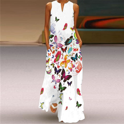 Ladies Spring Summer Long Dress