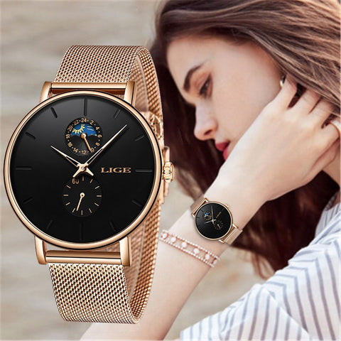 Mesh Belt Band Watch