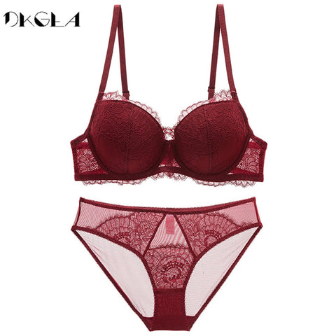 Women Embroidery Brassiere Sexy Bra Panties