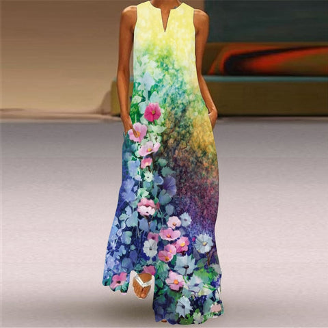 Ladies Spring Summer Long Dress