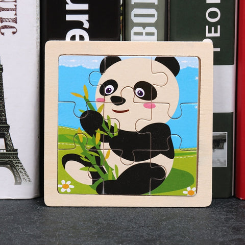 Kids Wooden Animal Puzzle Toys