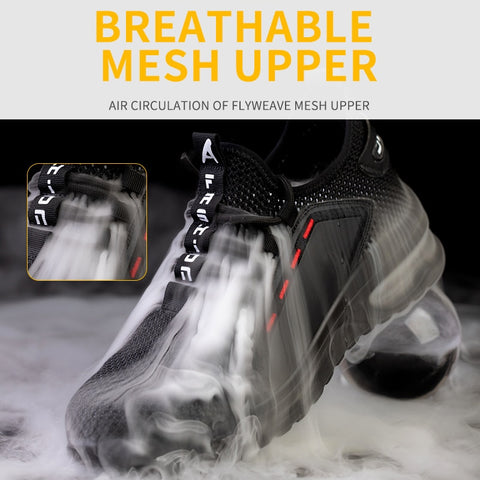 Men Breathable Steel Toe Boots