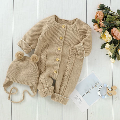 Baby Rompers Long Sleeve Knitted Clothes