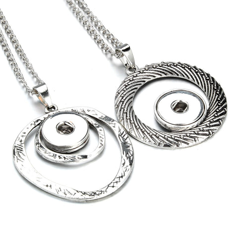 Three Color Snap Necklace