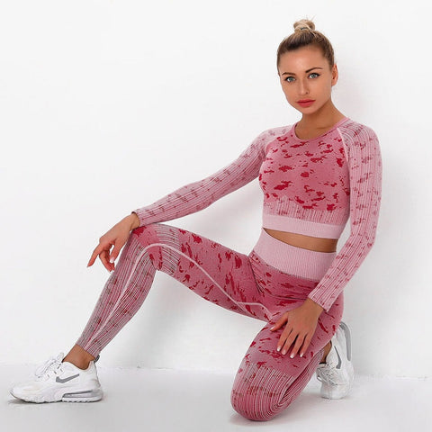 Women Sport Camo Yoga Set
