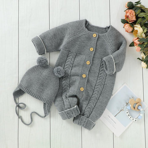 Baby Rompers Long Sleeve Knitted Clothes
