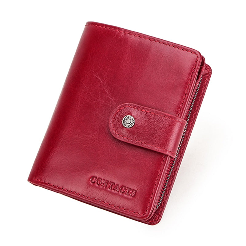 Women Men Genuine Leather Wallets
