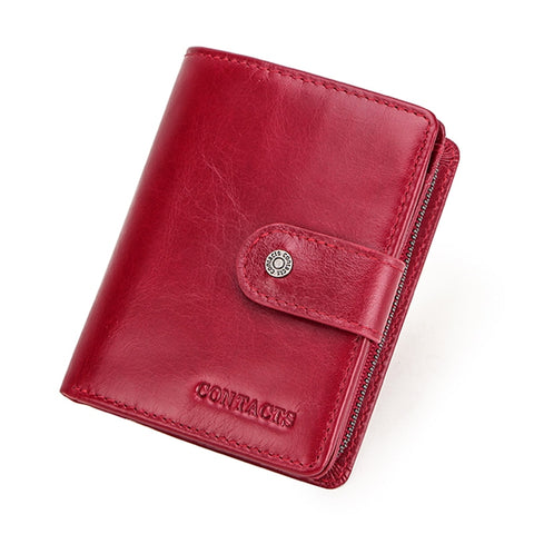 Women Men Genuine Leather Wallets