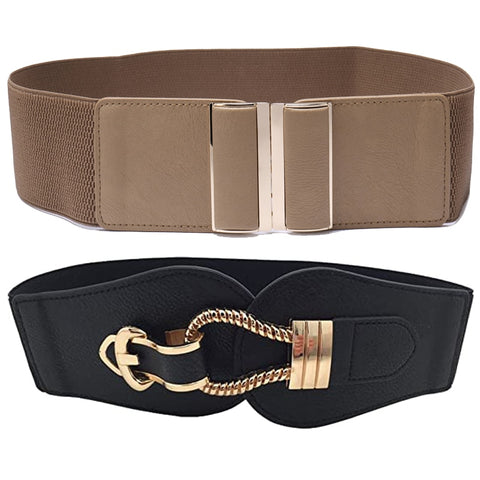 Women Wide Elastic Stretch Belt