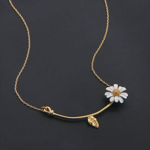 Women Men Sunflower Pendant  Necklaces