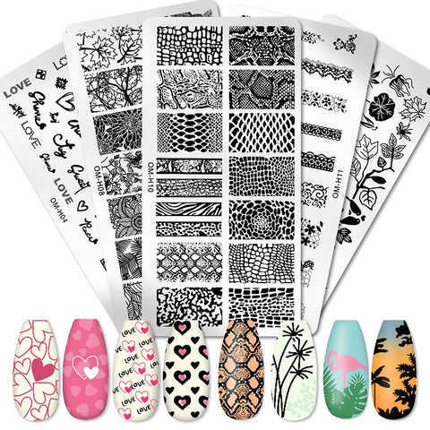 New Nail Art Templates Stamping Plate