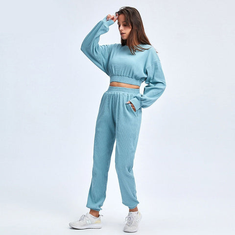 Women Yoga Fitness Two Piece Set