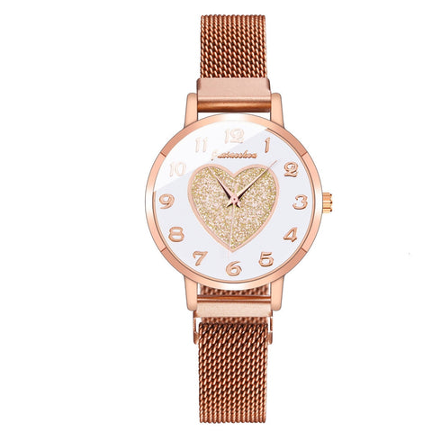 Women Romantic Heart Wrist Watches