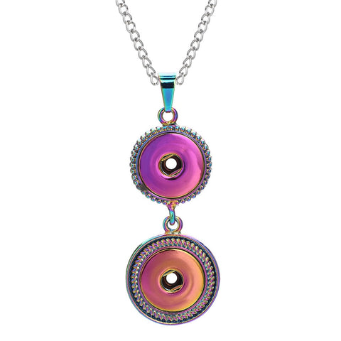 Three Color Snap Necklace