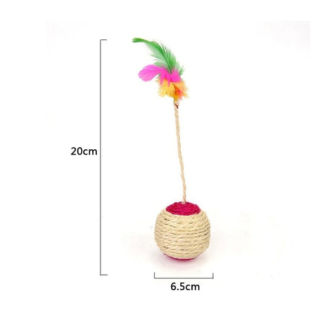 Cat Sisal Scratching Ball Toy