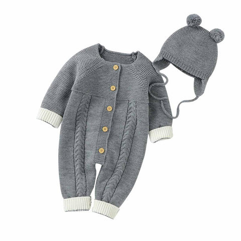 Baby Rompers Long Sleeve Knitted Clothes