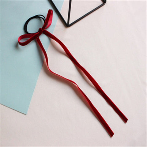 Women Long Tassel Hair Ties Bands