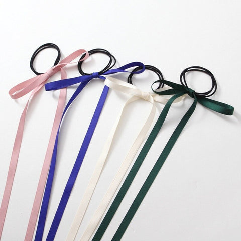 Women Long Tassel Hair Ties Bands