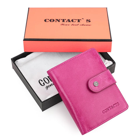 Women Men Genuine Leather Wallets
