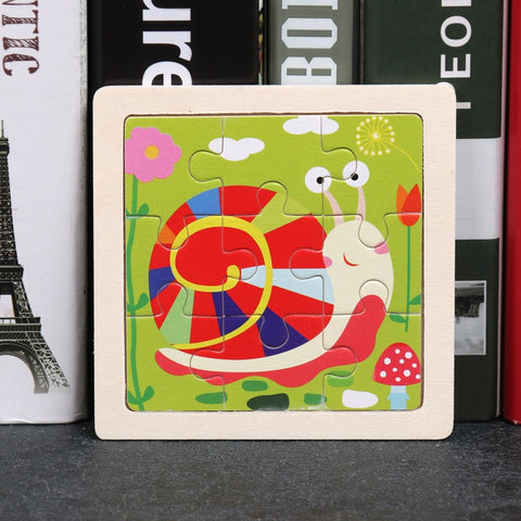 Kids Wooden Animal Puzzle Toys