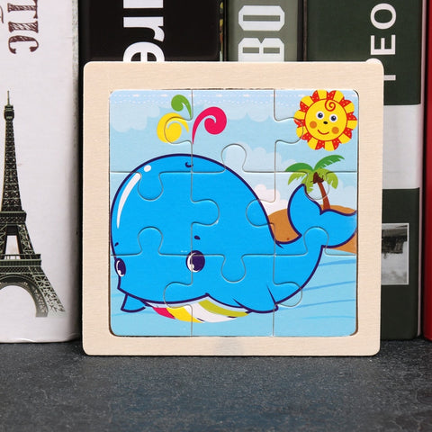Kids Wooden Animal Puzzle Toys