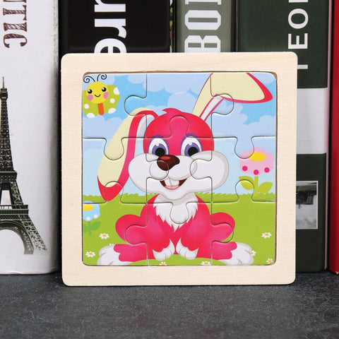 Kids Wooden Animal Puzzle Toys