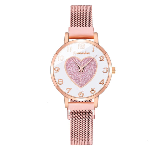 Women Romantic Heart Wrist Watches