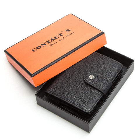 Women Men Genuine Leather Wallets