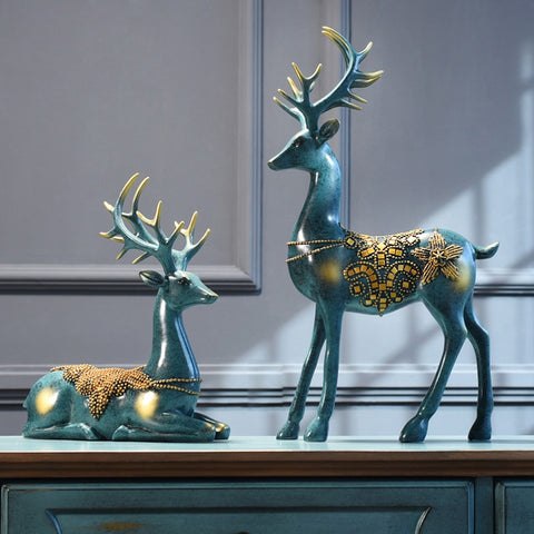 Deer Statue Reindeer Figurines