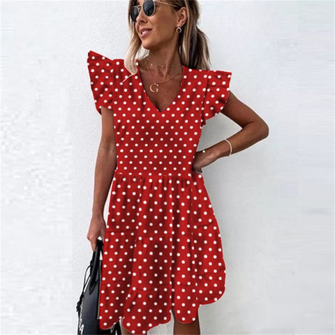 Women Ruffle Summer Dress