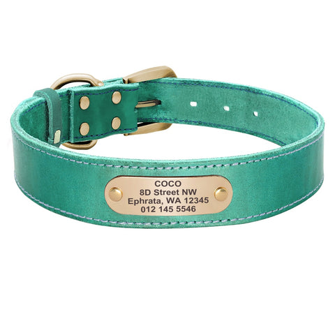 Dog Custom Leather Collar