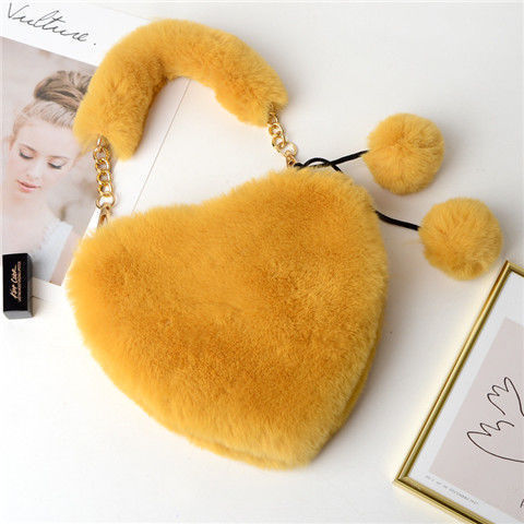 Women Faux Fur Winter Handbags