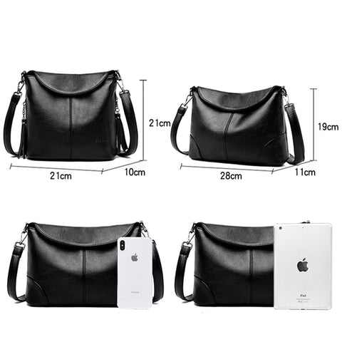Women Soft Leather Crossbody Bags