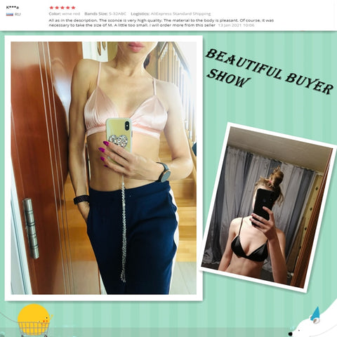 Women Silk bralette Bra
